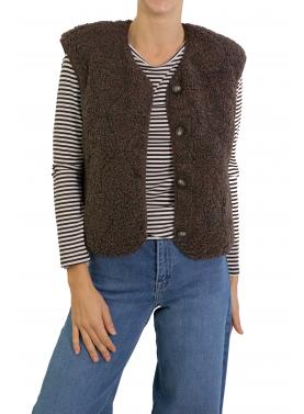 Gilet teddy con bottoni  Only 